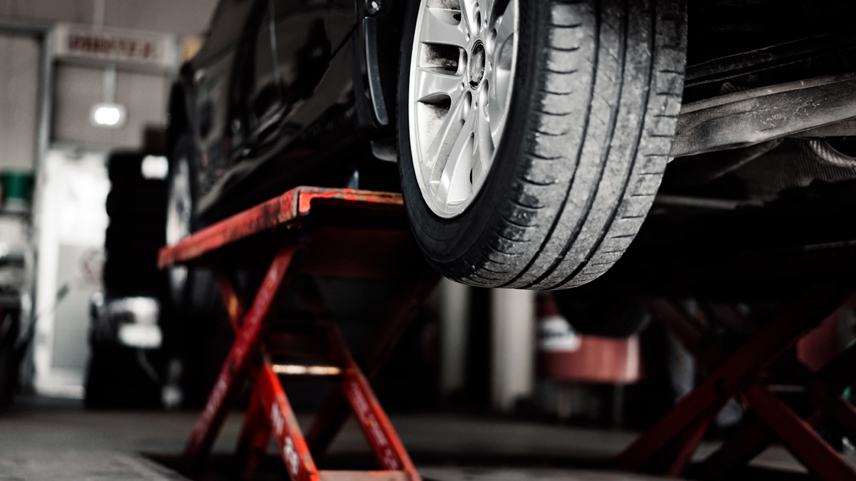 Car On Lift